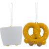 Hallmark Better Together Pizza and Ranch Dressing Magnetic Christmas Ornaments, Set of 2(Pretzel & Cheese Dip)