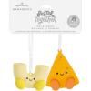 Hallmark Better Together Popcorn & Slushie Magnetic Christmas Ornaments for Tree, Set of 2(Mac & Cheese)