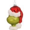 Hallmark Dr. Seuss’s How The Grinch Stole Christmas! Max with Presents Christmas Ornament, Blown Glass(Grinch)