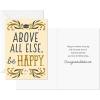 Hallmark Graduation Cards Assortment, Gold Foil Neutrals (16 Cards and Envelopes, 4 Designs)(Gold  Black and Ivory)