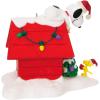 Hallmark Keepsake Christmas Ornament 2025, The Peanuts Gang Let’s Go Sledding! Musical with Light and Motion, Gifts for Peanuts Fans(Deck the Doghouse)