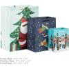 Hallmark Mahogany Christmas Gift Bag Assortment (8 Bags; 3 Small 6″, 3 Medium 9″, 2 Large 13″) Black Santa Claus, African-American Angels, Carolers