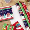 Hallmark Tri Pack IOP Mahogany Roll Wrap, Pack of 3, Jazzy Santa, 3 Pack(Set of 3 Rolls  120 Sq Ft Total)