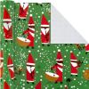 Hallmark Tri Pack IOP Mahogany Roll Wrap, Pack of 3, Jazzy Santa, 3 Pack(Set of 3 Rolls  120 Sq Ft Total)