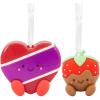 Hallmark Better Together Avocado and Toast Magnetic Christmas Ornaments, Set of 2(Strawberry and Chocolate)