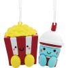 Hallmark Better Together Popcorn & Slushie Magnetic Christmas Ornaments for Tree, Set of 2(Popcorn & Slushie)