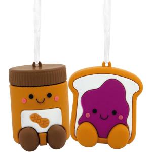 Hallmark Better Together Avocado and Toast Magnetic Christmas Ornaments, Set of 2(Peanut Butter & Jelly)