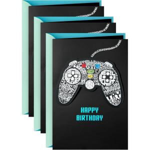 Hallmark Comic Book and Video Game Thank You Note Assortment (24 Blank Cards with Envelopes) for Kids, Grandchildren, Gamers(Modern)