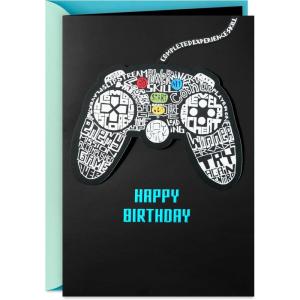 Hallmark Comic Book and Video Game Thank You Note Assortment (24 Blank Cards with Envelopes) for Kids, Grandchildren, Gamers(Video Game Controller Birthday Card)