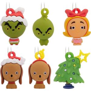 Hallmark Dr. Seuss’s How The Grinch Stole Christmas! Mini Christmas Tree Topper and Ornaments, Set of 5(Set of 6)