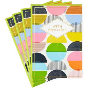 Hallmark Pack of Thank You Cards, 4 Cards with Envelopes (Keep Things Running Smoothly) for Nurses Day Cards, Admin Professional Day Cards, Appreciation(The Best)