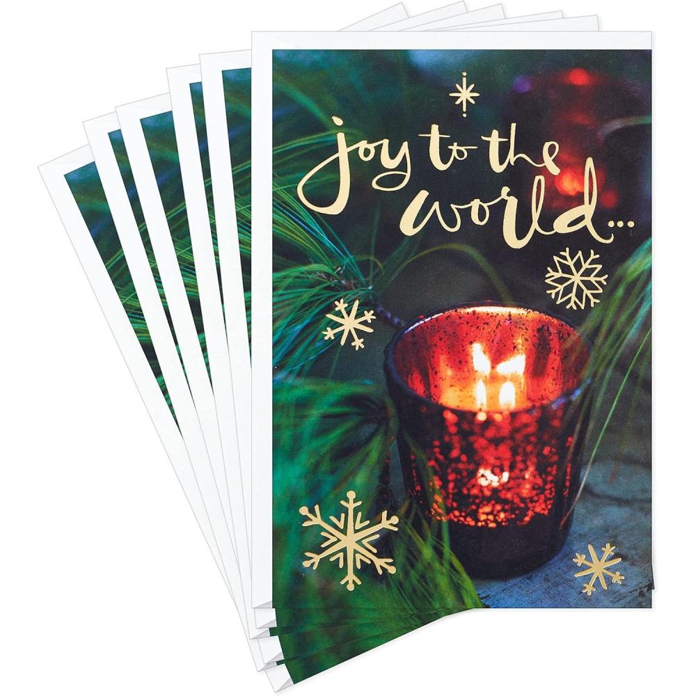 imageDaySpring Religious Christmas Cards God Bless You 6 Cards with EnvelopesJoy to the World  6 Cards with Envelopes