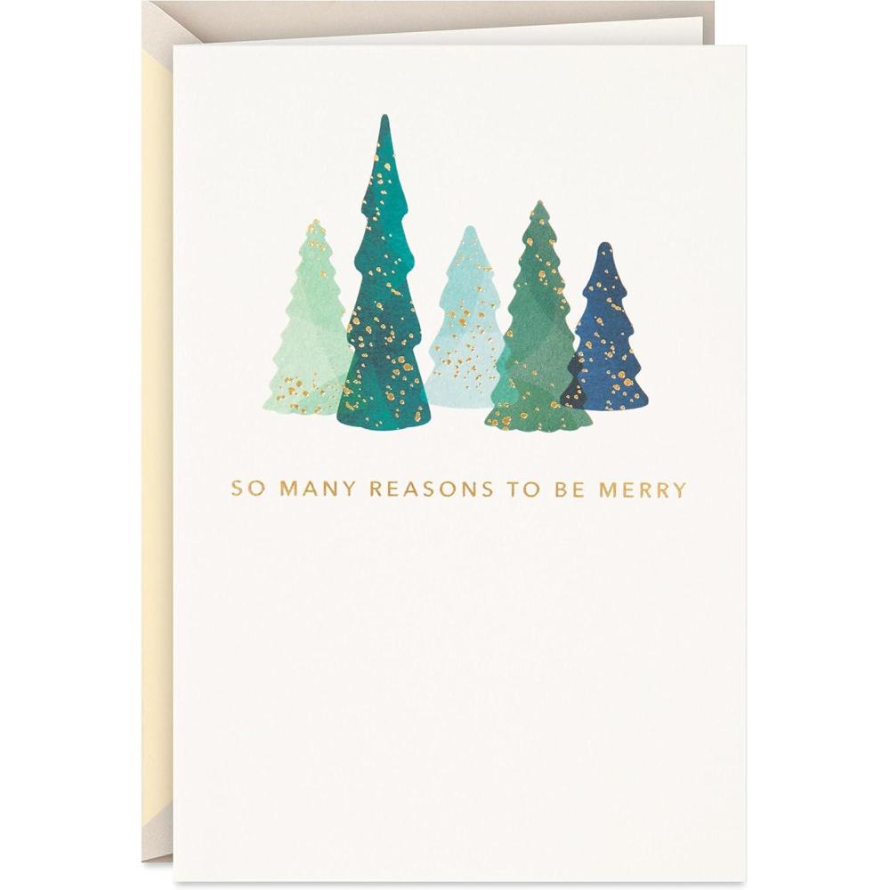imageHallmark Signature Christmas Card Thankful All Year LongMerry Thankful