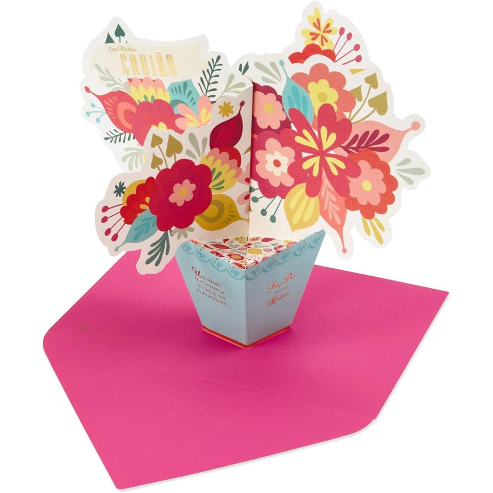 imageHallmark VIDA Spanish Mothers Day Pop Up Card Con Mucho CarioCon Mucho Cario