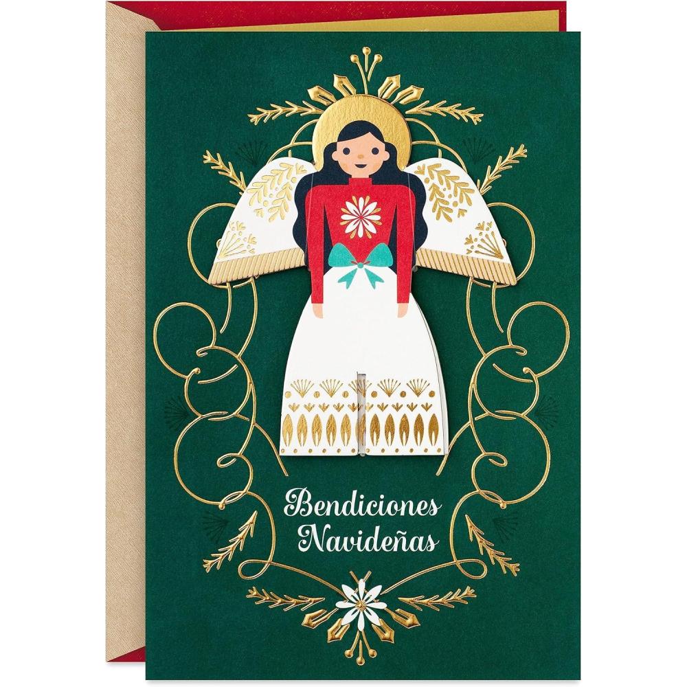 imageHallmark Vida Spanish Christmas Card Celebrating from AfarBendiciones Navideas Detachable Angel
