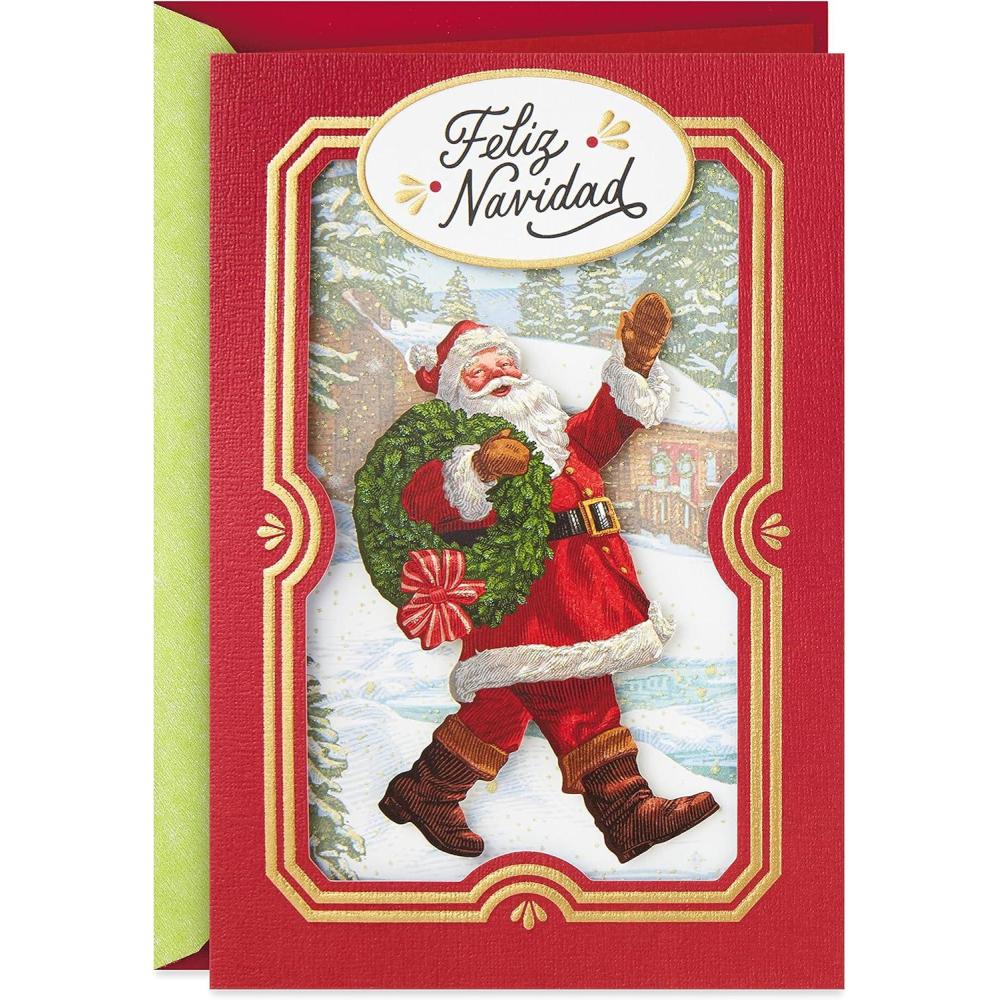 imageHallmark Vida Spanish Christmas Card Celebrating from AfarTarjeta de Navidad Espaola Visualizable Feliz Navidad