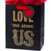 Hallmark Mahogany 9″ Medium Gift Bag with Tissue Paper (Love Me Some Us) for Anniversary, Valentines Day and More(Medium)