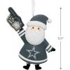 Hallmark NFL Dallas Cowboys Santa Fan Christmas Ornament, Gifts for Sports Fans