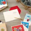 Hallmark Peanuts Boxed Christmas Cards Assortment, Classic Comics (4 Designs, 16 Cards and Envelopes)(Peanuts Assortment)