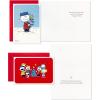 Hallmark Peanuts Boxed Christmas Cards Assortment, Classic Comics (4 Designs, 16 Cards and Envelopes)(Peanuts Assortment)