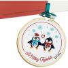 Hallmark Signature Romantic Christmas Card (Penguin Ornament) for Husband, Wife, Boyfriend, Girlfriend