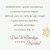 Hallmark Vida Spanish Christmas Card (Celebrating from Afar)(Pinecones)