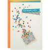 Hallmark Birthday Card (Envelope with Confetti)(White  Multicolor)