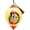 Hallmark Disney Mickey Mouse Holding Ornament Christmas Ornament(Hand Painted Glass)