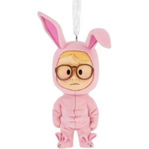Hallmark A Christmas Story Ralphie in Bunny Suit Stylized Christmas Ornament, Christmas Movie Gifts