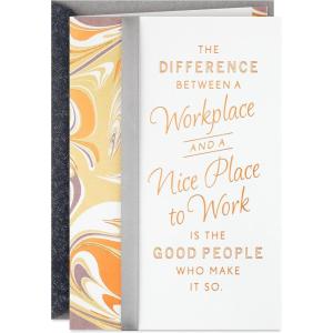 Hallmark Christmas Thank You Card (Grateful For You) for Teachers, Coworkers, Essential Workers(5 inches x 7.2 inches)
