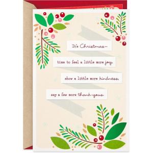 Hallmark Holiday Card (Fun, Festive, Warm and Bright)(You’re a Great Reason to be Thankful)