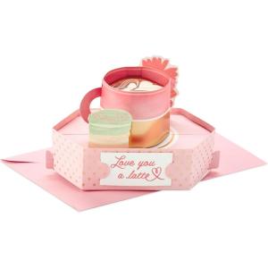 Hallmark Paper Wonder Mother’s Day Pop Up Card for Mom, Daughter, Sister, Friend (Love You A Latte)(Pop Up  Love You a Latte)