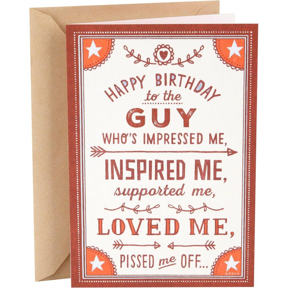 imageHallmark Shoebox Funny Birthday Card for Husband Loved Me 349RZF1020