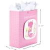 Hallmark 15″ Extra Large Gift Bag with Tissue Paper (Pink Polka Dots and Bow) for Birthdays, Easter, Baby Showers, Bridal Showers, Any Occasion(Sweet Little Princess)
