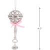 Hallmark Baby’s First Christmas Christmas Ornament 2024 Girl(Baby’s First Rattle Pink)