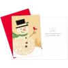 Hallmark Boxed Christmas Cards, Moments of Peace (16 Cards and 17 Envelopes)(Jolly Snowman Holiday Cards)