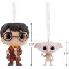 Hallmark Harry Potter and Dobby Funko POP! Christmas Ornaments, Set of 2, Pop Culture Gifts