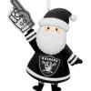 Hallmark NFL Las Vegas Raiders Santa Fan Christmas Ornament, Gifts for Sports Fans