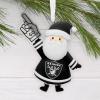 Hallmark NFL Las Vegas Raiders Santa Fan Christmas Ornament, Gifts for Sports Fans