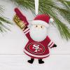 Hallmark NFL San Francisco 49ers Santa Fan Christmas Ornament, Gifts for Sports Fans