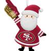 Hallmark NFL San Francisco 49ers Santa Fan Christmas Ornament, Gifts for Sports Fans