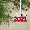 Hallmark Peanuts Snoopy and Holiday Doghouse Christmas Ornaments, Set of 2(Snoopy 2021)