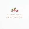 Hallmark Signature Christmas Card (Floral Merry Christmas)(JOY Holly Boughs)