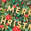 Hallmark Signature Christmas Card (Floral Merry Christmas)(Merry Christmas Floral)