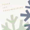 Hallmark Signature Peanuts Christmas Card (Fun and Frosty Christmas)(Peace Joy Possibilities Snowflakes)