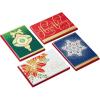 Hallmark Traditional Boxed Christmas Cards, Classic Icons (40 Cards and 40 Envelopes) Ornament, Snowflake, Poinsettia