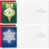 Hallmark Traditional Boxed Christmas Cards, Classic Icons (40 Cards and 40 Envelopes) Ornament, Snowflake, Poinsettia