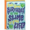 Hallmark Birthday Card for Girls with Sound (Cupcake, Plays Happy by Pharrell Williams)(Slime of Your Life)