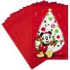 Hallmark Pack of Disney Christmas Cards, Jolly Joyful Mickey Mouse (10 Cards with Envelopes)