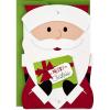 Hallmark Retro Santa Boxed Christmas Cards (16 Cards and Envelopes) Red, Black, Gold, Green, White(Santa)